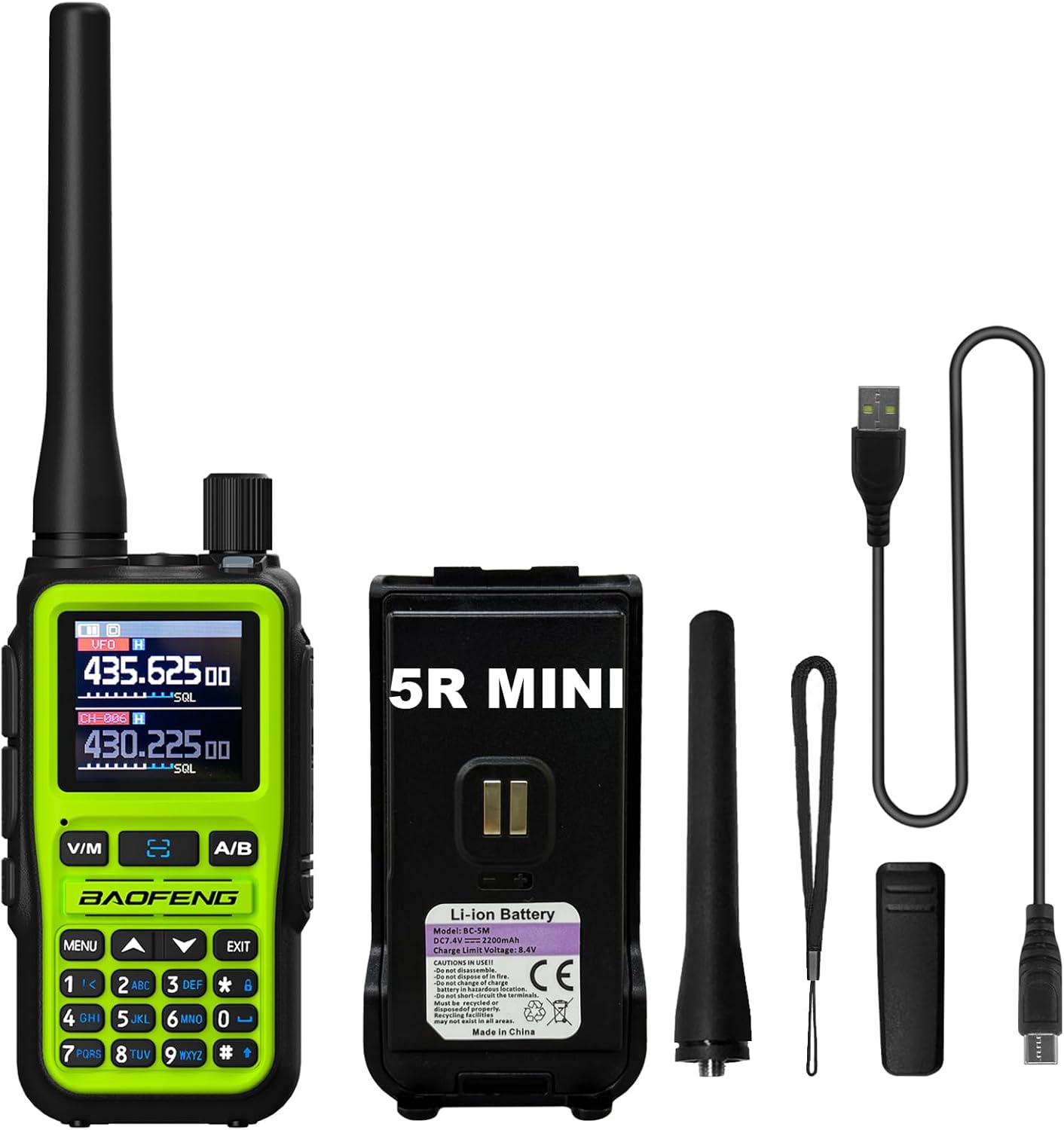 BAOFENG UV-5R ミニ双方向ラジオ ユーザーマニュアル